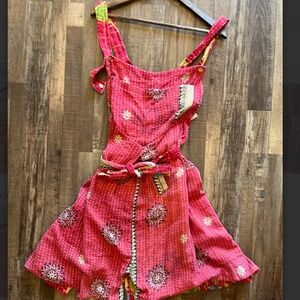 Kantha Bae Romper Shortalls Shorts Jumper One Size/Free Size